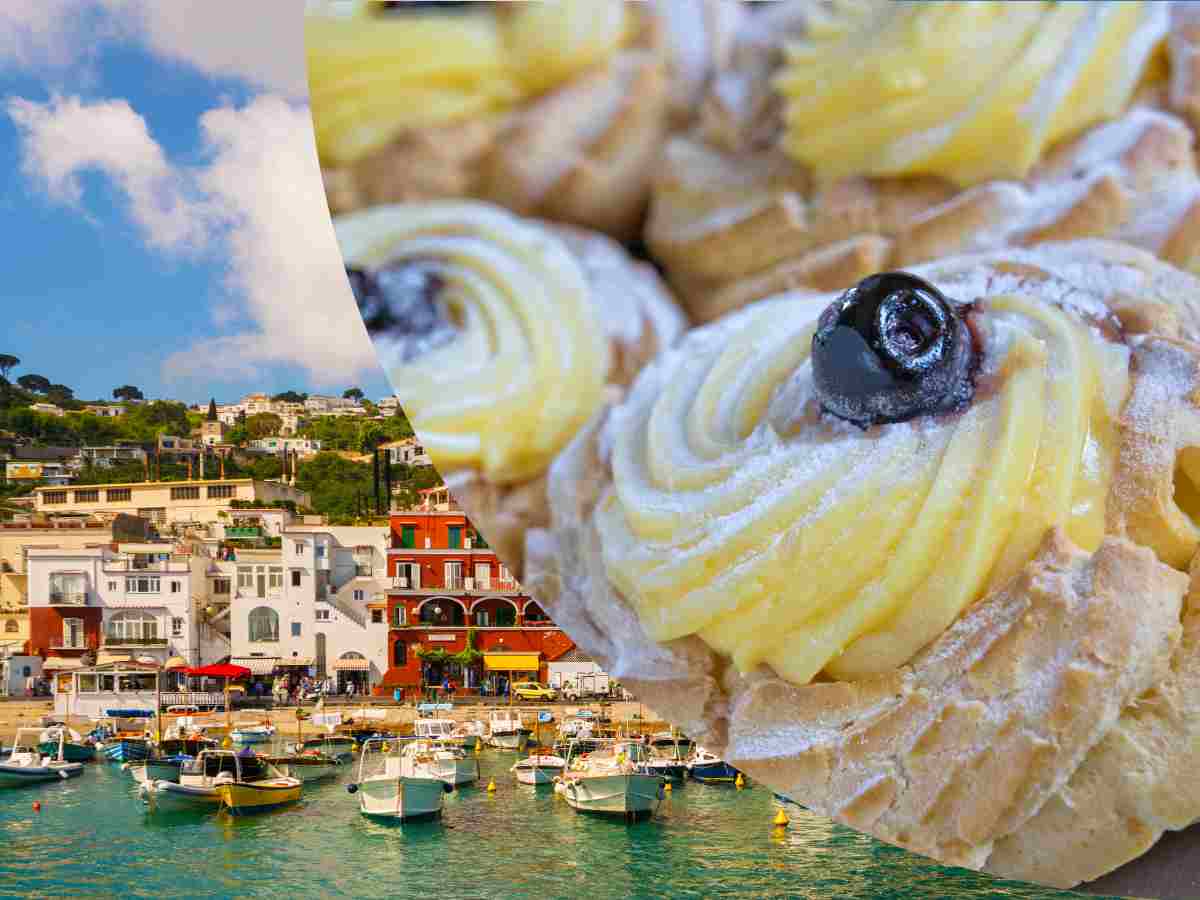 Zeppole con vista su Capri